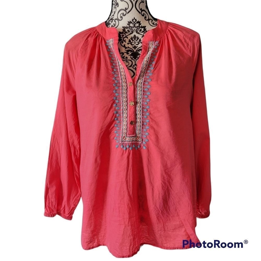 Lilly pulitzer embroidered top